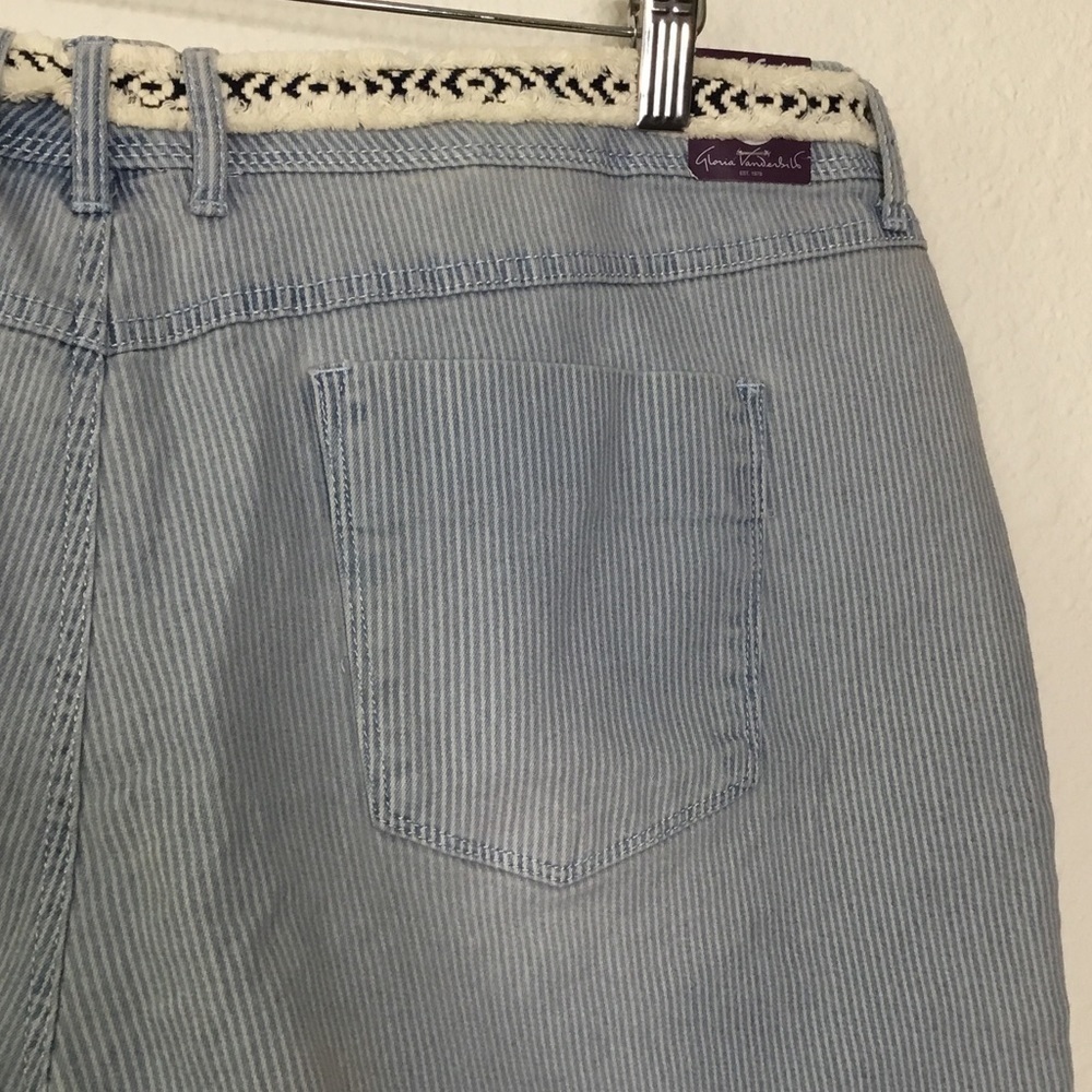 NWT PLUS Gloria Vanderbilt Striped Shorts - Picture 6 of 7